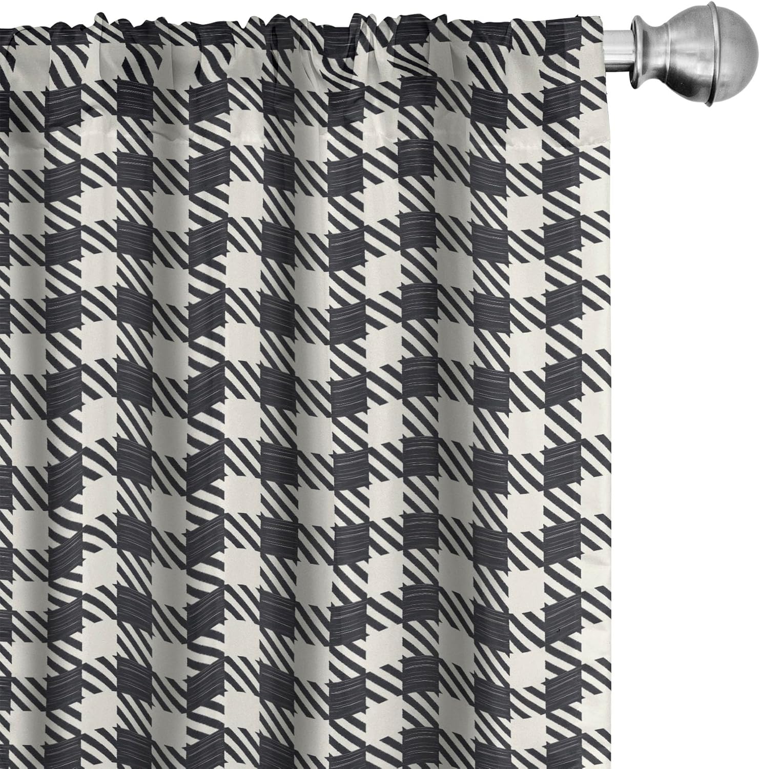 Ambesonne Nautical Curtains, Maritime Theme Objects Anchors and Pattern Navy Ocean High Seas, Window Treatments 2 Panel Set for Living Room Bedroom, Pair of - 28" x 95", Black White