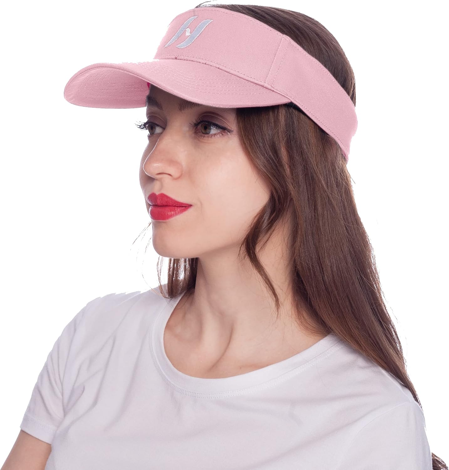 HEYANN Chapeau de soleil de sport, visière de sport pour femme, doux, extensible, réglable, protection UV, visières de tennis pour homme et femme, Rouge, taille unique HEYANN Chapeau de soleil de sport, visière de sport pour femme, doux, extensible, réglable, protection UV, visières de tennis pour homme et femme, Rouge, taille unique