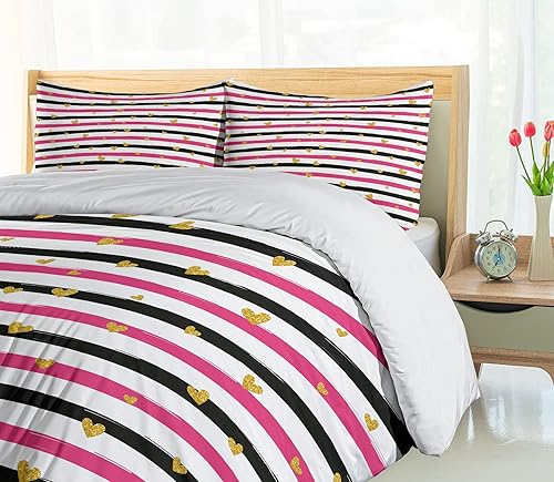 Miniatura 414 de Ambesonne Juego de funda de edredón de brújula, ilustración de mapa del mundo, marinero marítimo, equipo de vida monocromático, juego de ropa