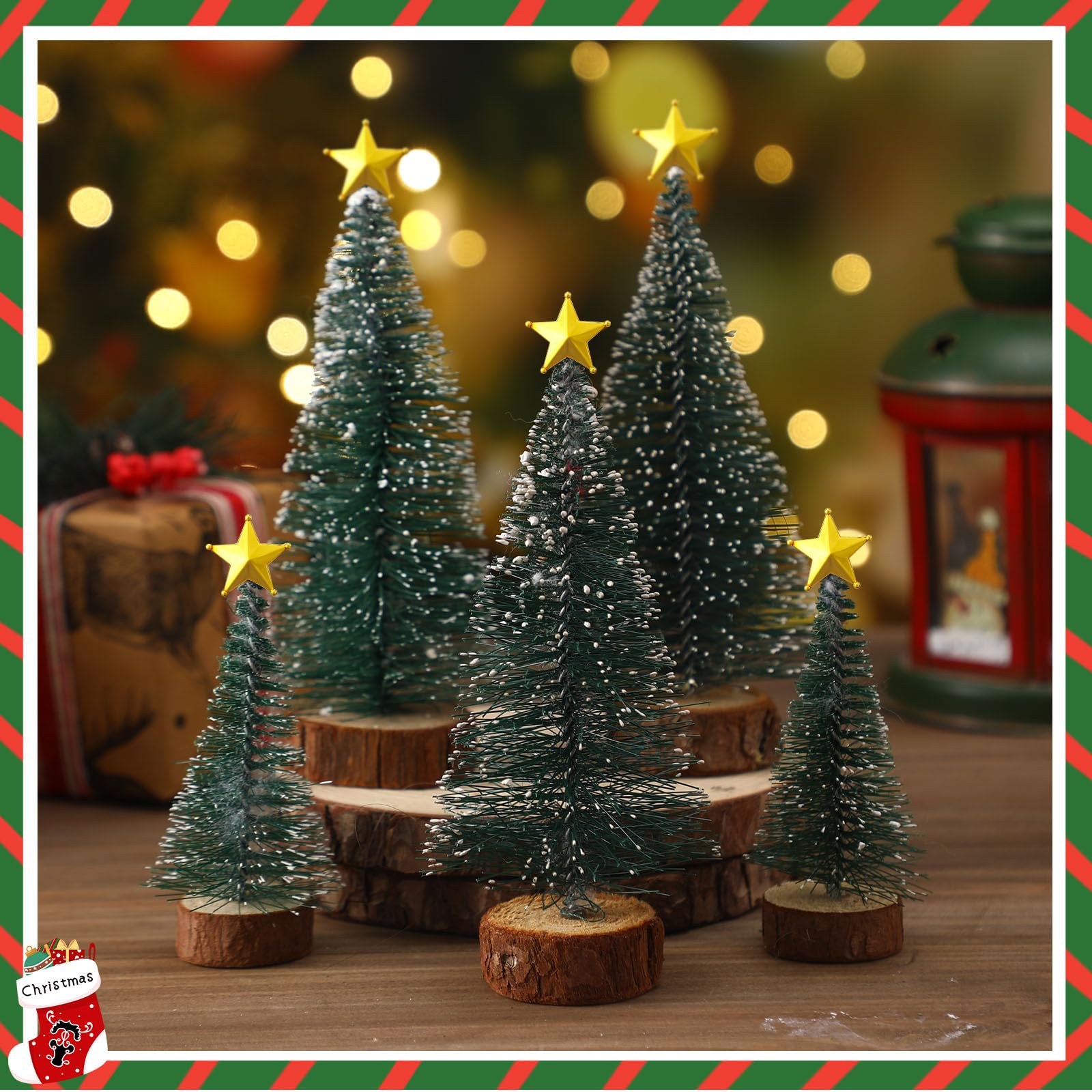 Gadpiparty 20Pcs Mini Golden Star Christmas Tree Toppers - 6cm Treetop Ornaments For Tabletop Trees - View #11