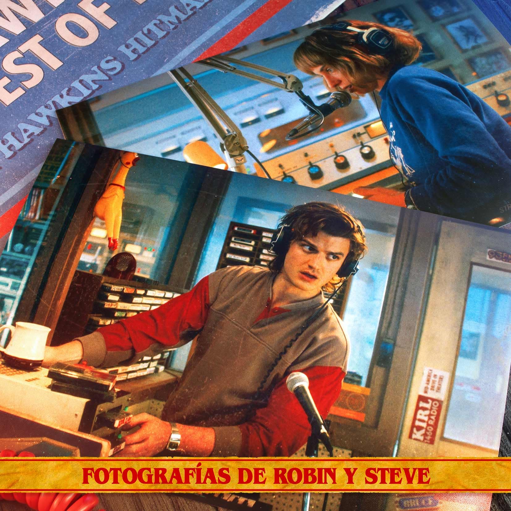 Doctor Collector Stranger Things WSQK Hawkins Hitmaker Memories Collector's Box Coffret Collector en édition limitée, Coffret métallique avec Vinyle Exclusif et répliques Officielles