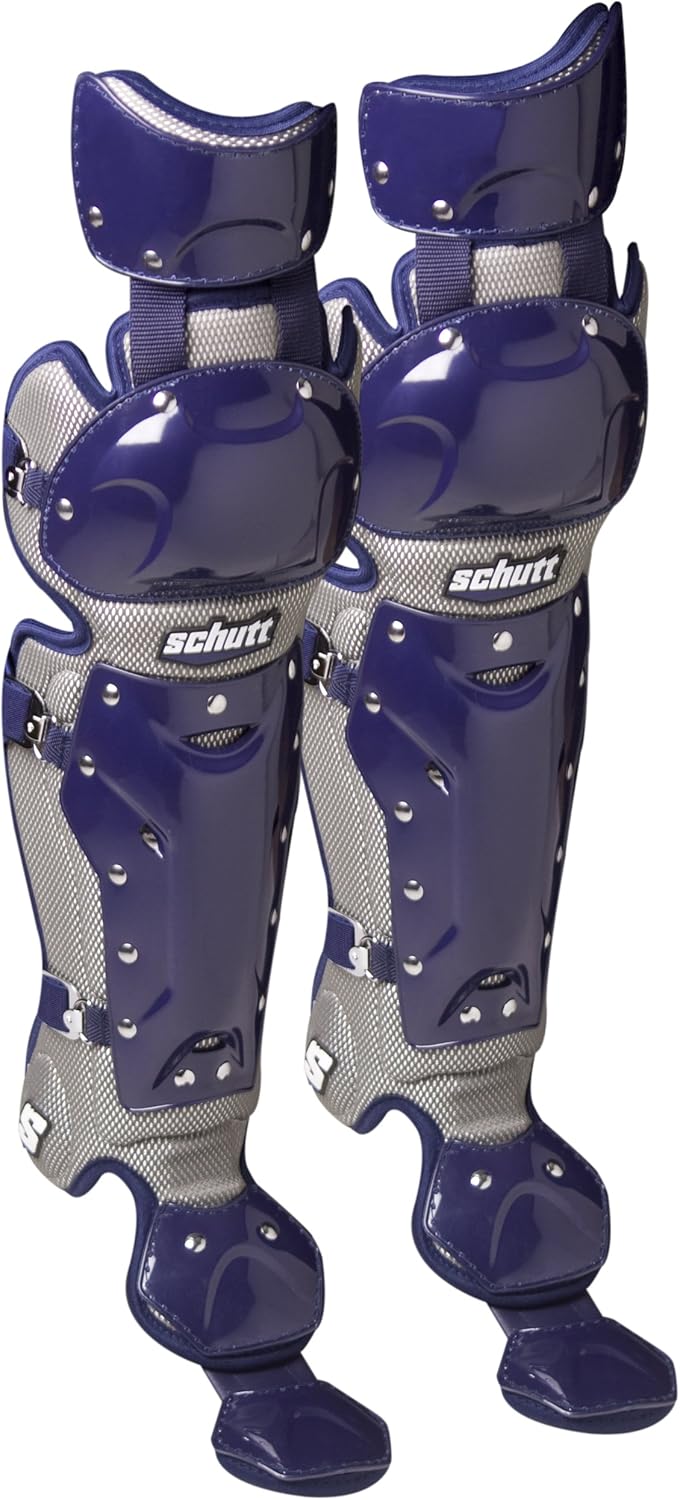 Schutt Sports Scorpion Double Knee Leg Guard (Navy, 16
