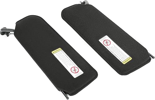 Miniatura 9 de HECASA Par de visera solar con luces LED compatible con Chevrolet Corvette C5 1997-2004 Reemplazo para parasoles 10442033 10442034 izquierdo del