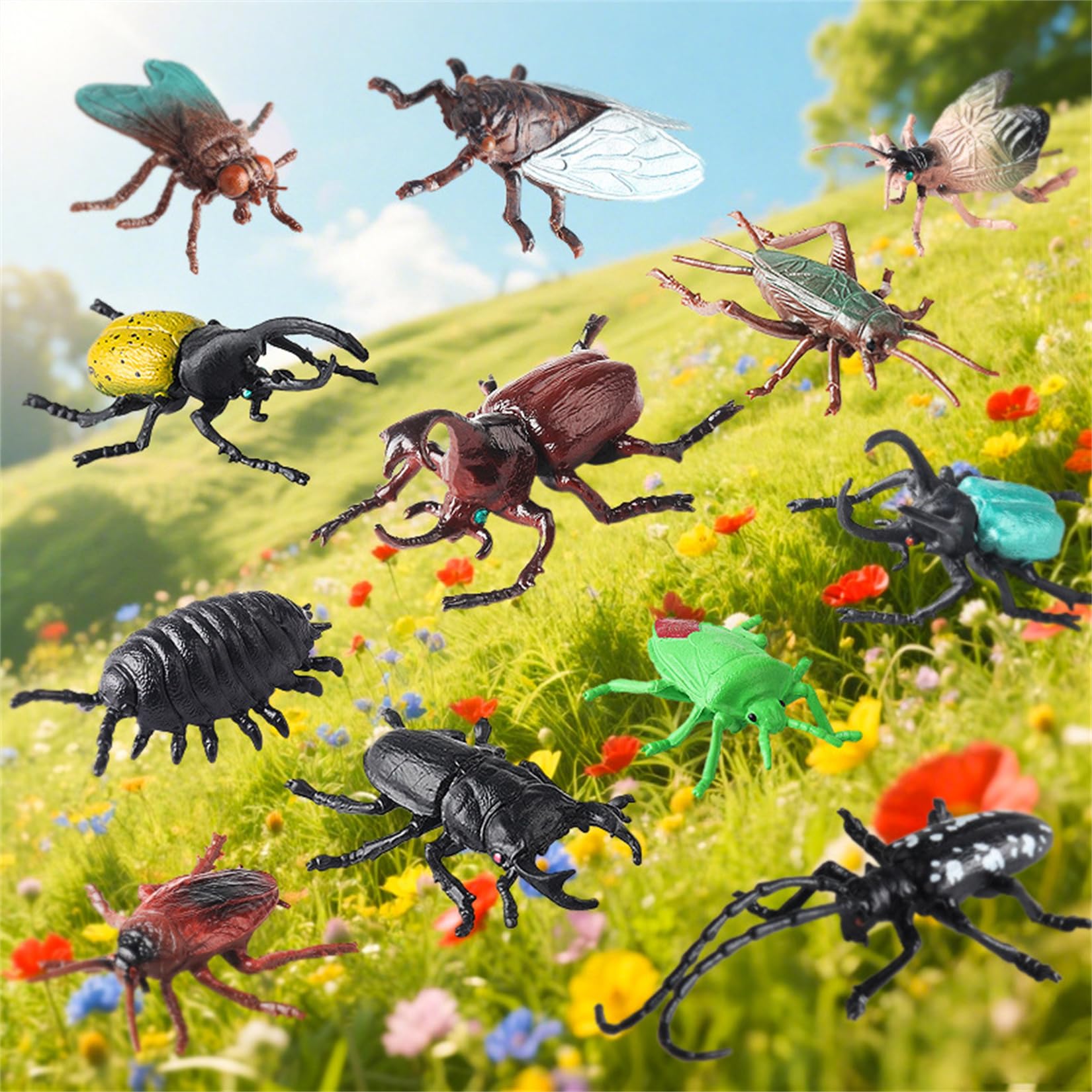 Amazon | EUHELOPA 12点セット カブトムシ アトラスオオカブト オカ