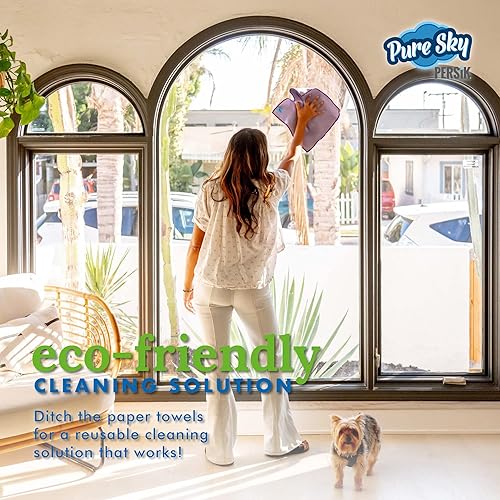 Miniatura 9 de Paño de limpieza de vidrio para ventana de cielo puro solo tienes que añadir agua no necesita detergentes toalla mágica para pulir ventanas vidrio