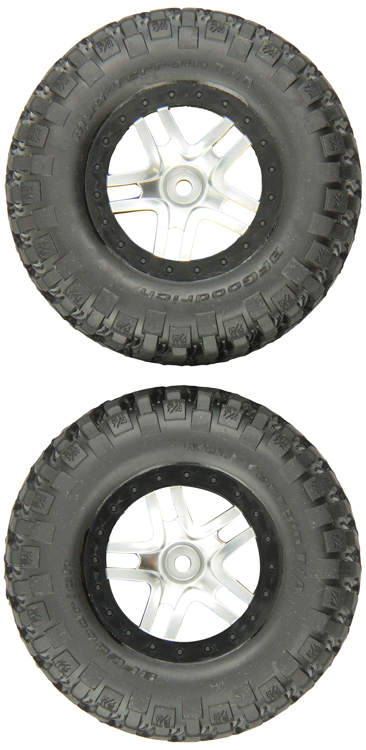 295877 – Traxxas koła, verkl.(SCT Split-Spoke, satyna chromowana, czarne felgi beadlock)