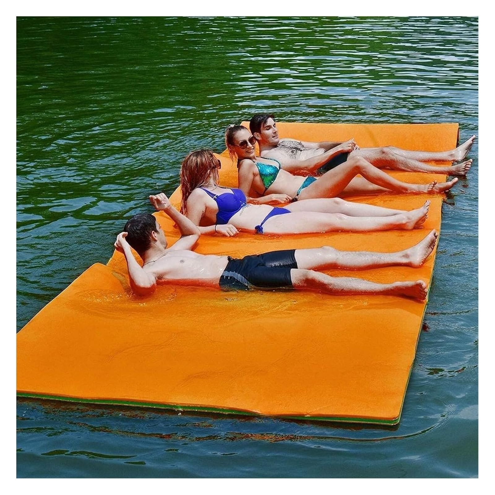 Tapis flottant en mousse pour lac et océan île d'eau enroulable - 8