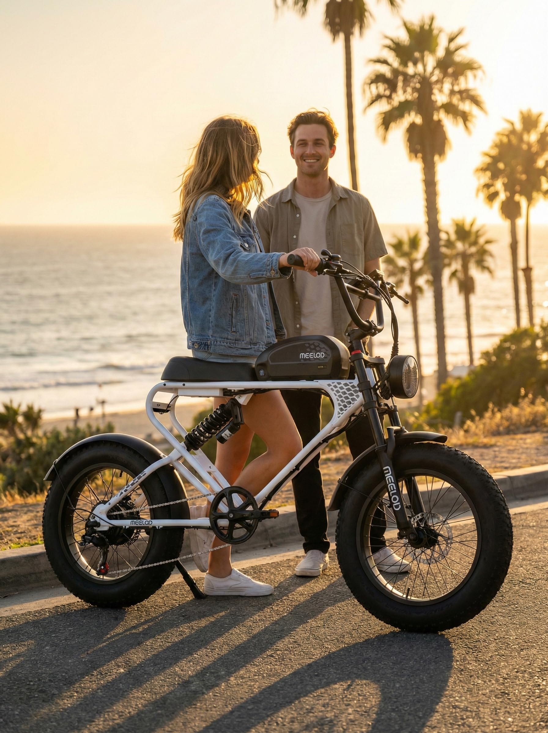 48V 20Ah Electric Bike for Adults, 1200W Peak Fat Tire Ebike, 43-100 Miles Long Range, 31MPH Top Speed, 20"x4.0" Off-Road Electric Bicycle with Hydraulic Brakes & LCD Display — view 2