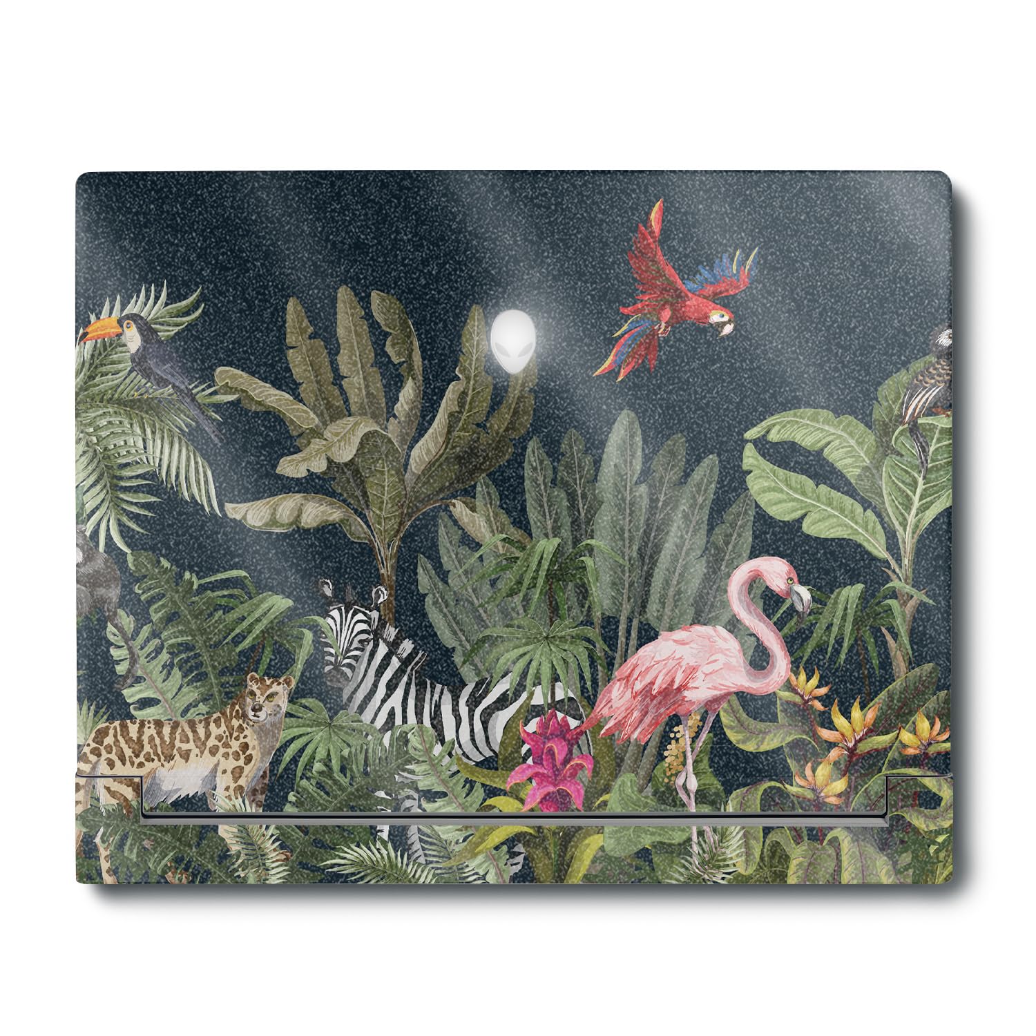 MightySkins Glossy Glitter Skin Compatible with Alienware X16 R1 (2023) Full Wrap Kit - Tropical Kingdom | Protective, Durable High-Gloss Glitter Finish | Easy to Apply | Made in The USA