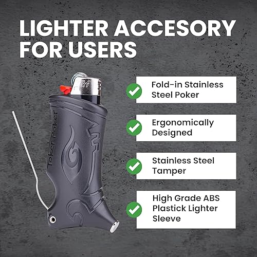 Miniatura 29 de Toker Poker - Estuche para encendedor Bic Multi Tool 2.0 - Carolina, herramienta todo incluido para acampar y otros Azul