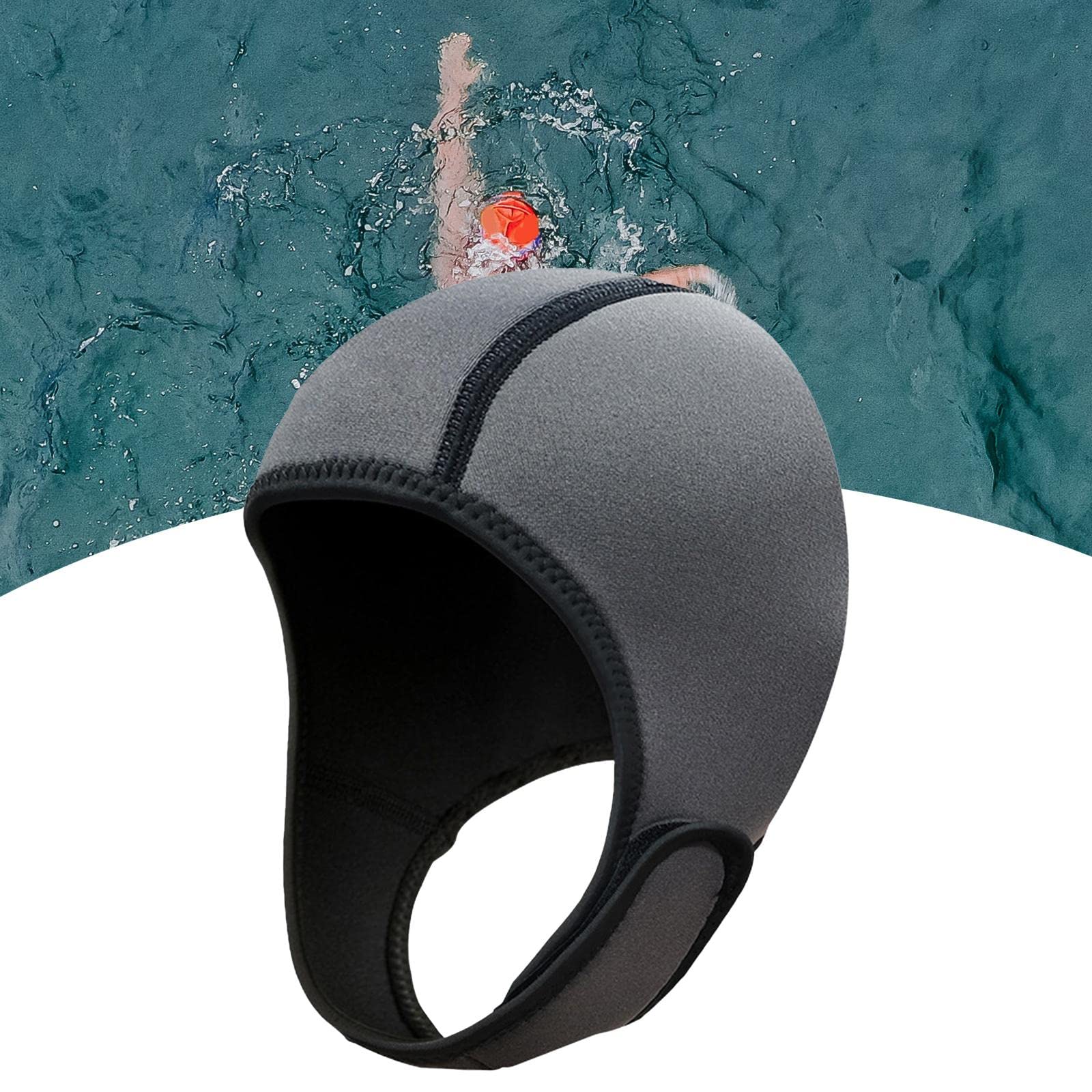 Perfeclan Cappuccio Muta in Neoprene 2 mm Immersione Subacquea Caldo Nuoto