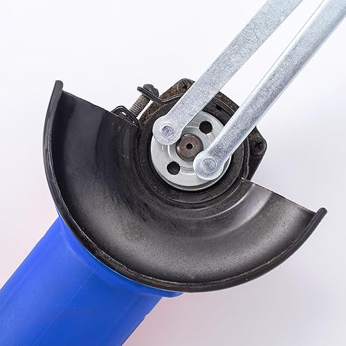 Miniatura 5 de HINZIC Llave de amoladora angular ajustable universal de 0.157 in, 2 alicates con agujeros perforados para almohadillas de respaldo en amoladora