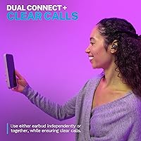 Vista 5 de JLab Go Air Pop+ True Wireless Earbuds, in Ear Headphones, Bluetooth Earphones, 35H Playtime Ear Buds, Bluetooth Earbuds with Microphone, USB-C