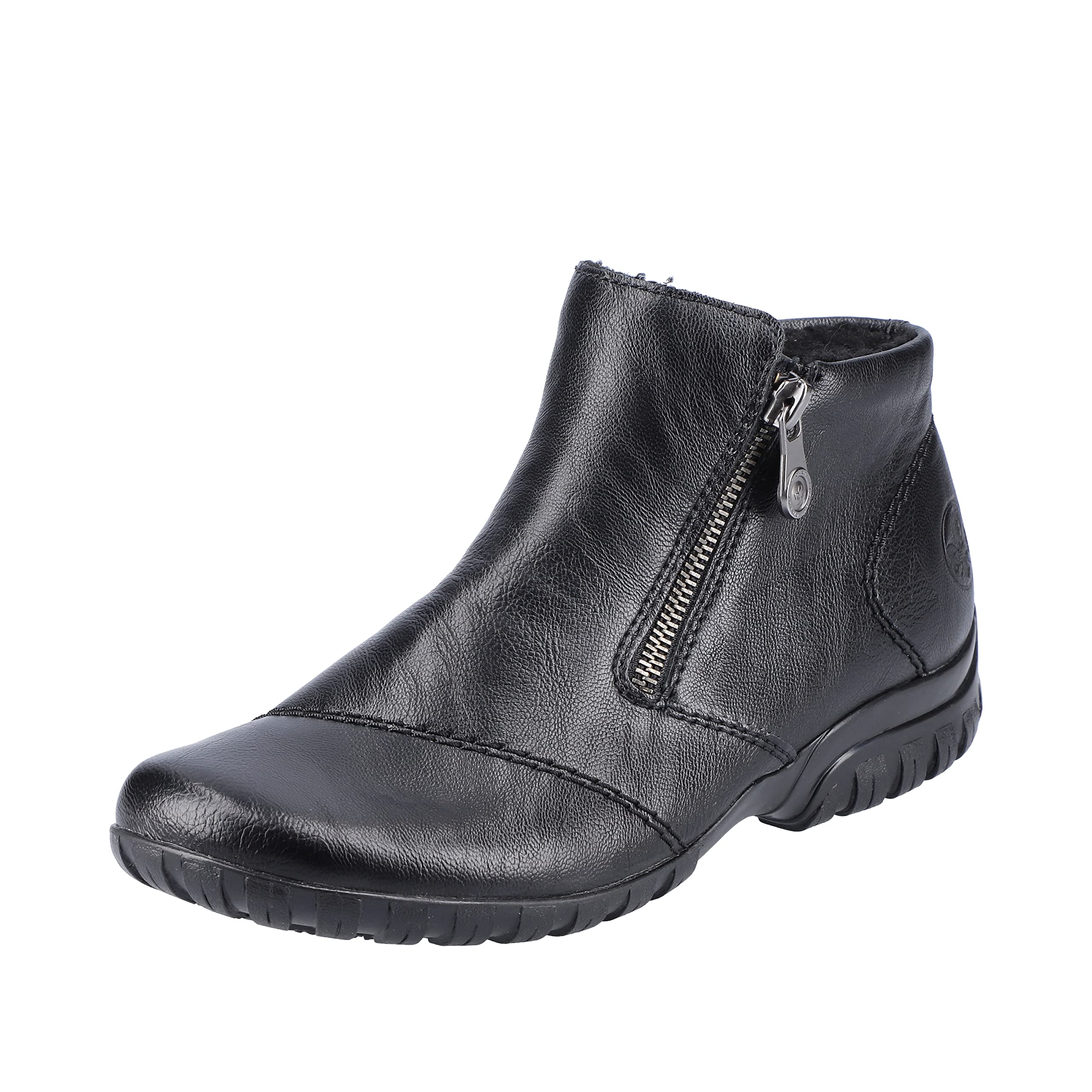 Rieker HWK Damen Stiefeletten Slipper gefüttert schwarz NEU schwarz