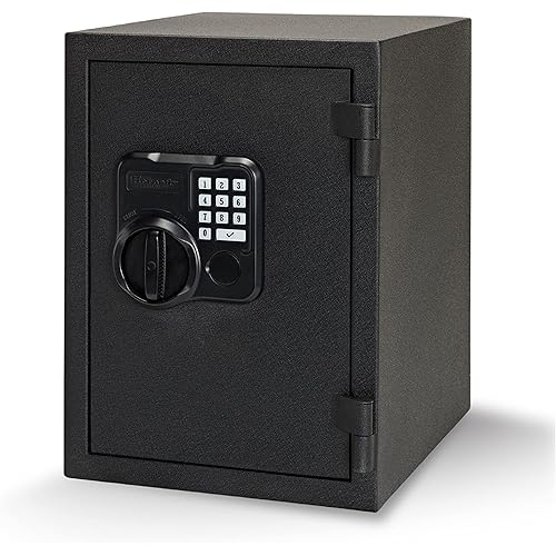 Hornady Fireproof Safe for Guns and Valuables with Keypad Entry - Secure Your Firearms, Cash, Documents, Jewelry and More - 4-6 Digital Keypad Entry, Interior Light and Backup Key - Item 95407