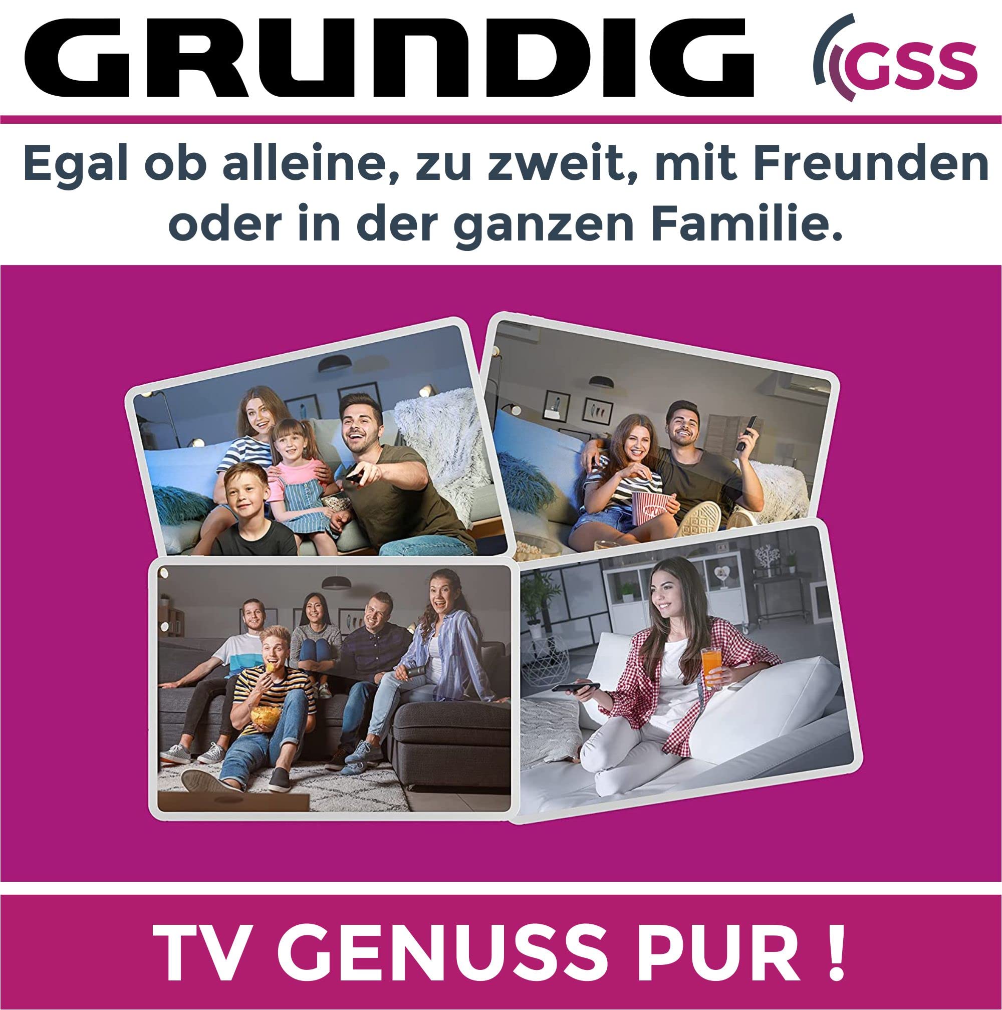 Kit Commutateur Satellite 5/16 + LNB Quad Grundig - Pour Distribuer 1 Satellite à 16 Télés - 6