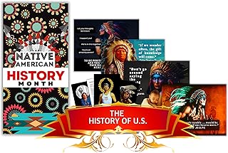 65-PCS Heritage History Month Decor & Educational BDL | Trivia, Flashcards, Posters & Banner | in Arts & Culture, Sports, STEM, Activism & More (Native American & First Nations History)