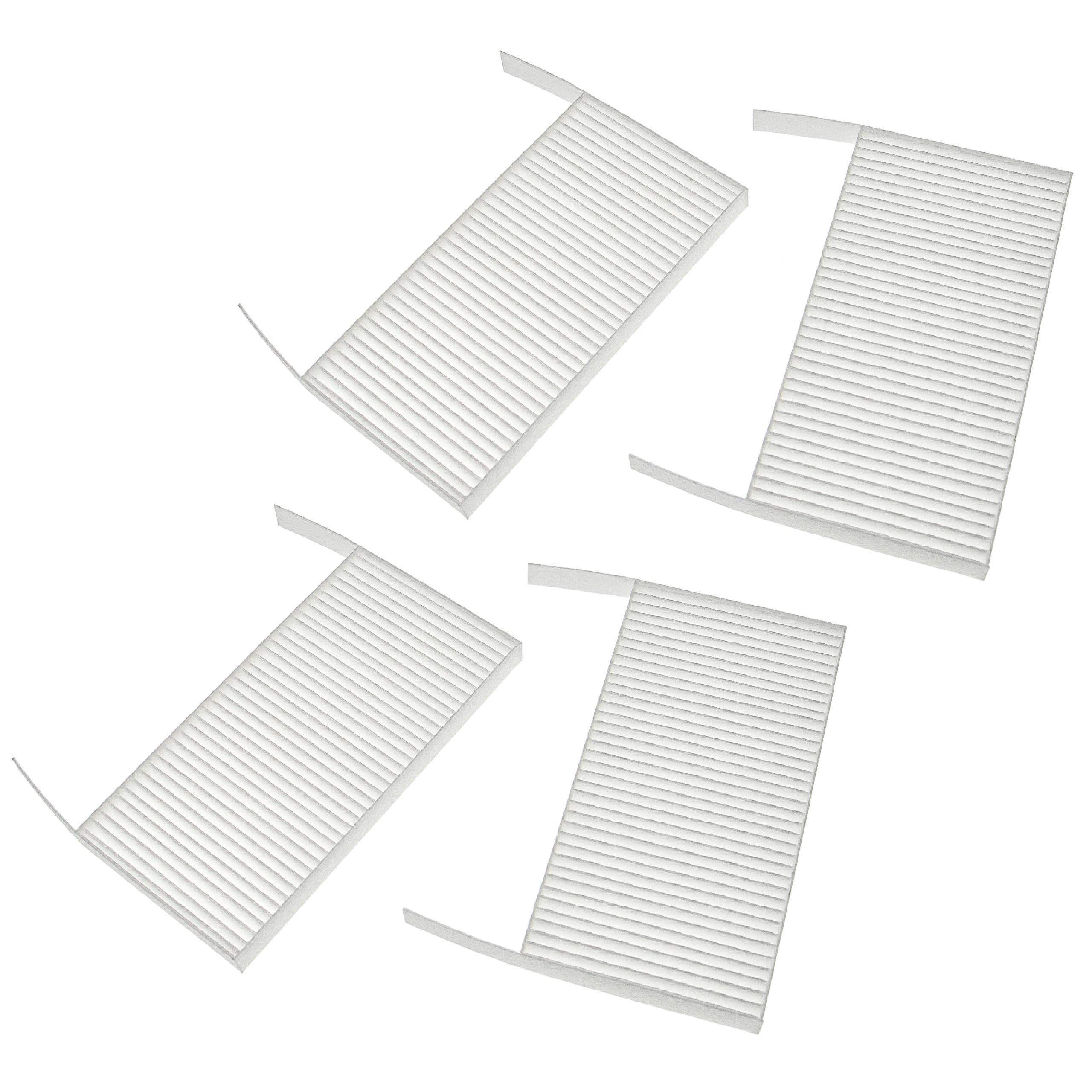 vhbw set di filtri sostituisce Wernig EFS CA 70 G4, 527005190 per sistema di ventilazione - Filtri G4 / F7 (4 pzz.), 19 x 10 x 3 cm, bianco