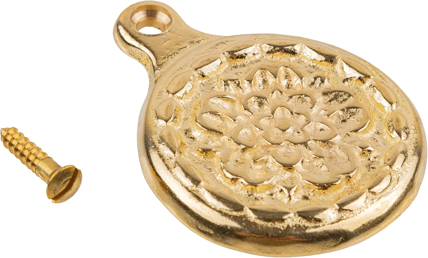 Cast Brass Decorative Bed Bolt Cover for Bedpost Bolts | 1 5/8" Diameter | Bed Decoration Hardware to Hide Bolts | UA-760-BPB