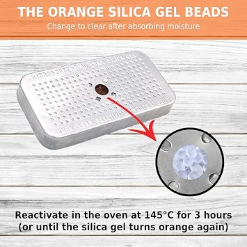 HYDROSORBENT OSG-40 Silica Gel Dehumidifier Desiccant 40 Gram Orange