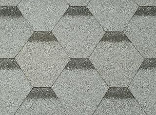 Bitumen Dachschindeln Wetterfest Grau/Technonicol Hexagonal / 3m²