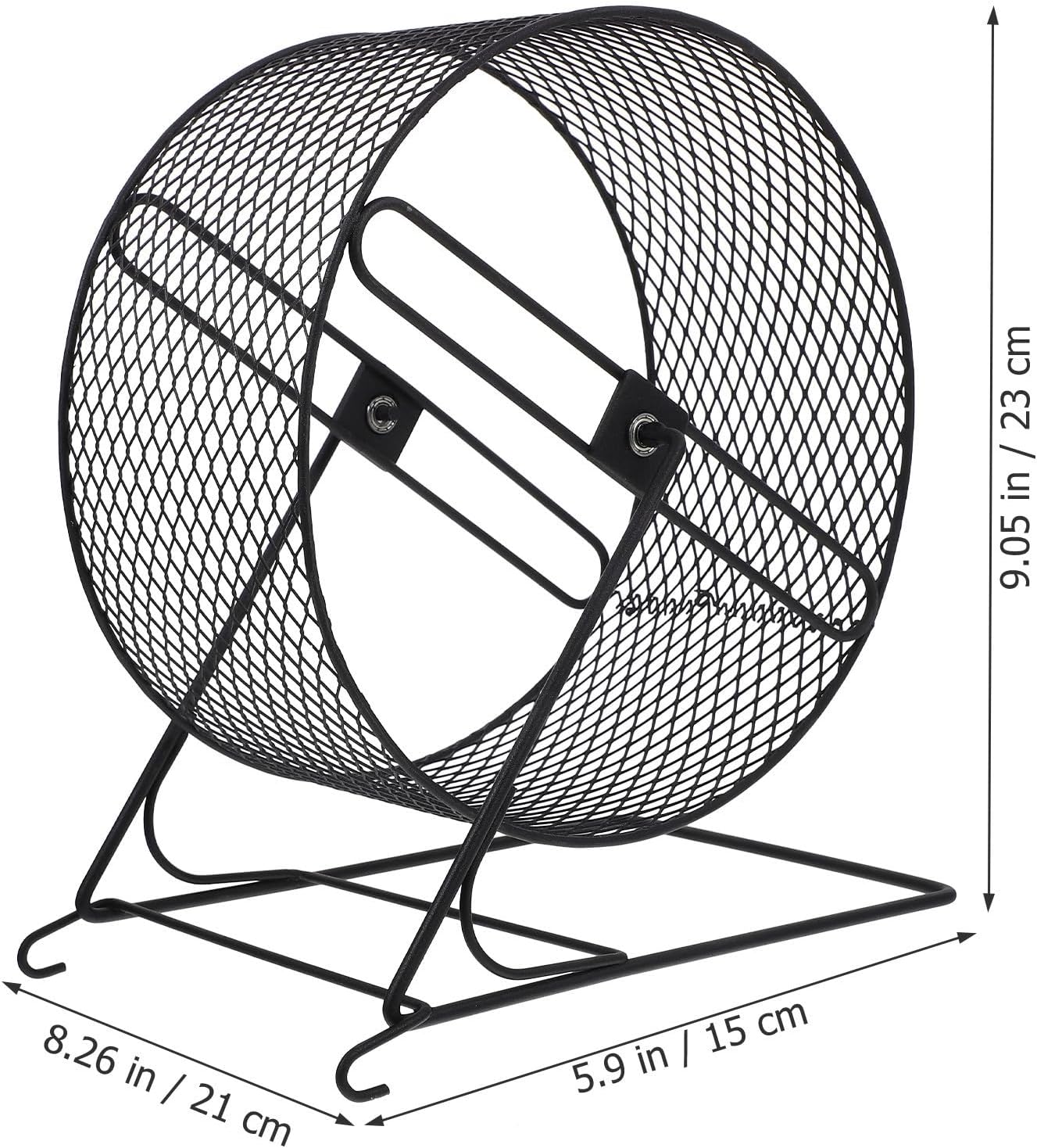 YARNOW Silent Iron Hamster Exercise Wheel for Squirrel and Small Pets, Fun to Play and Run with Quiet Running Feature, Small Animal Running Wheel for Indoor Pet Exercise