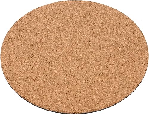 Miniatura 8 de 12 tapetes de corcho de 10 pulgadas, posavasos redondos de corcho, platillo de corcho para jardinería, macetas de interior y exterior, tapete para