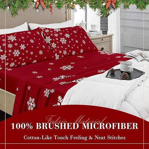 Miniatura 5 de YIYEA Juego de sábanas tamaño individual  Sábanas florales  Sábanas florales de microfibra ultra suave de doble cepillado para cama de tamaño