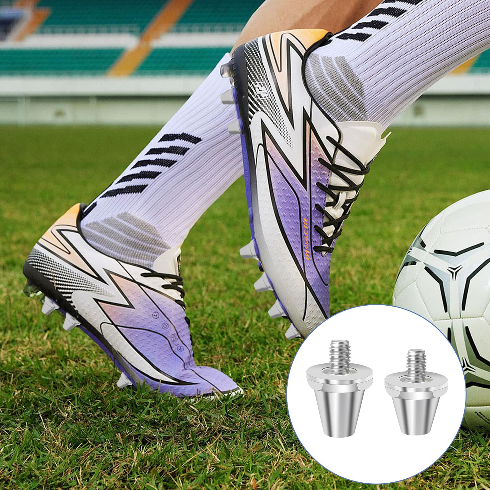 Crampons de Football M5 Compatibles Nike, Alliage d'Aluminium, Antidérapant, 11 mm 13 mm