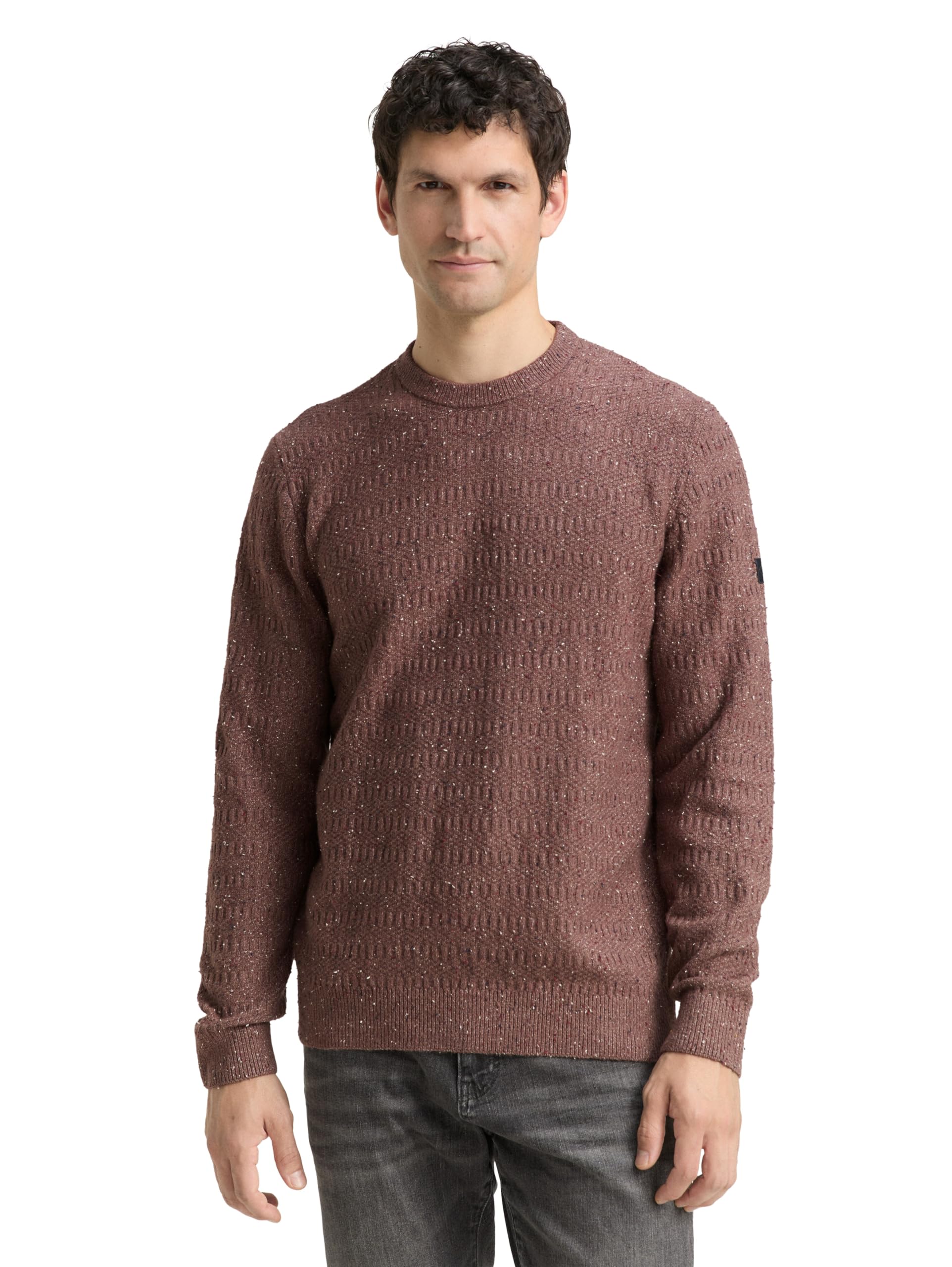 TOM TAILOR Herren 1048774 Strickpullover mit Rundhalsausschnitt