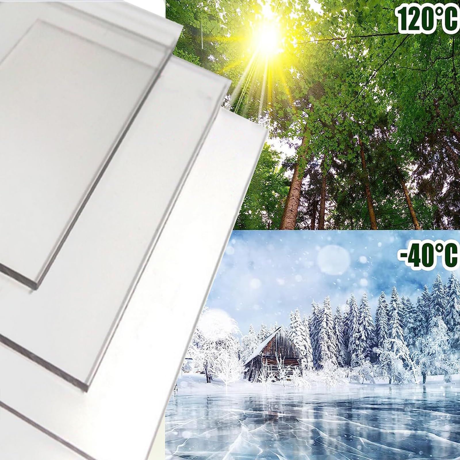 Amazon.com : Clear Acrylic Plastic Sheet 5.1x6.6 FT / 156x200 cm