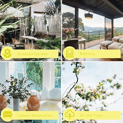 Miniatura 7 de H&D HYALINE & DORA Atrapasoles de cristal para colgar en la ventana, colgante de prismas de cristal, decoración de campanillas de viento, arco iris,