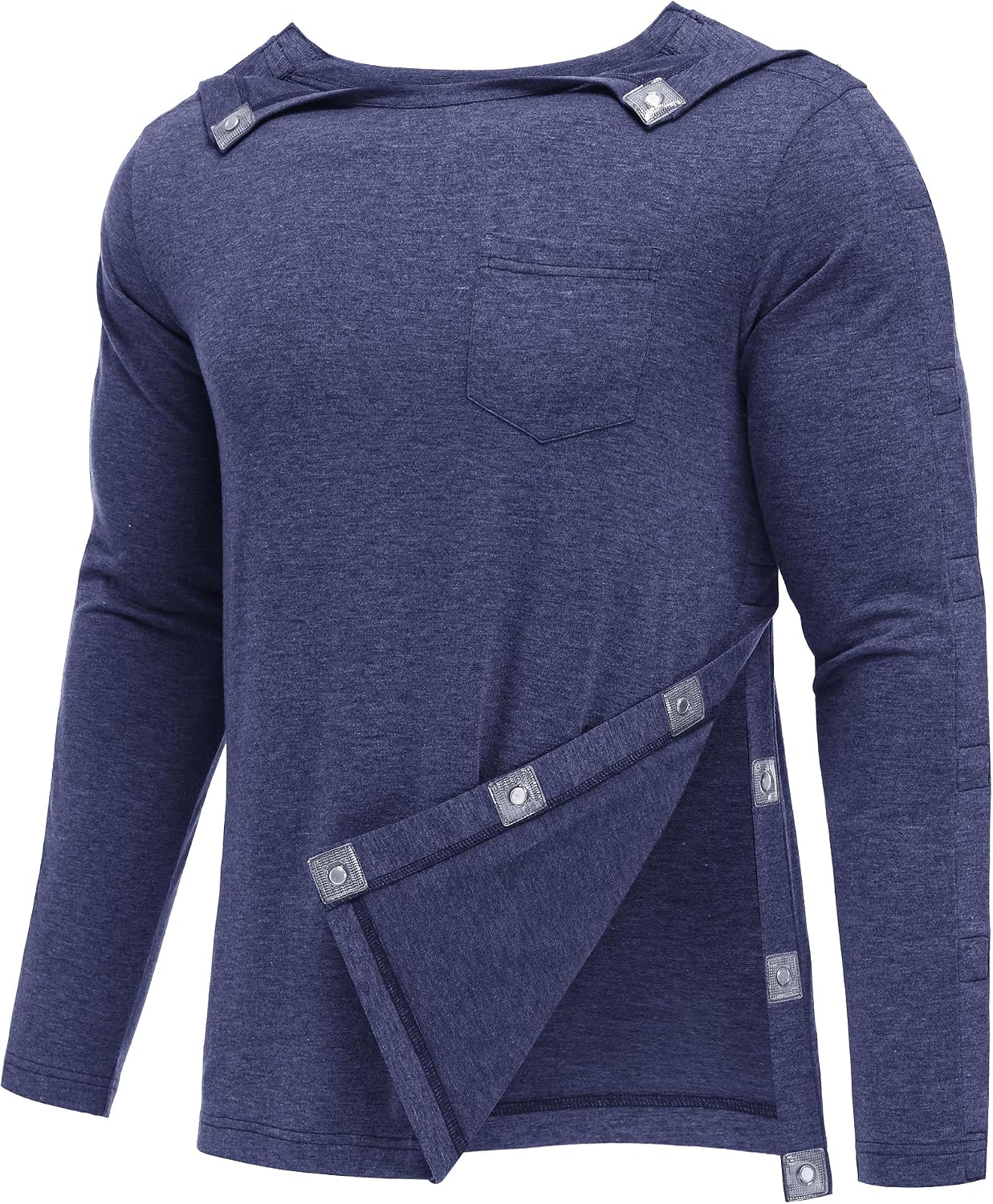 Deyeek Magnetic Post Shoulder Surgery Recovery Shirts for Men Long Sleeve