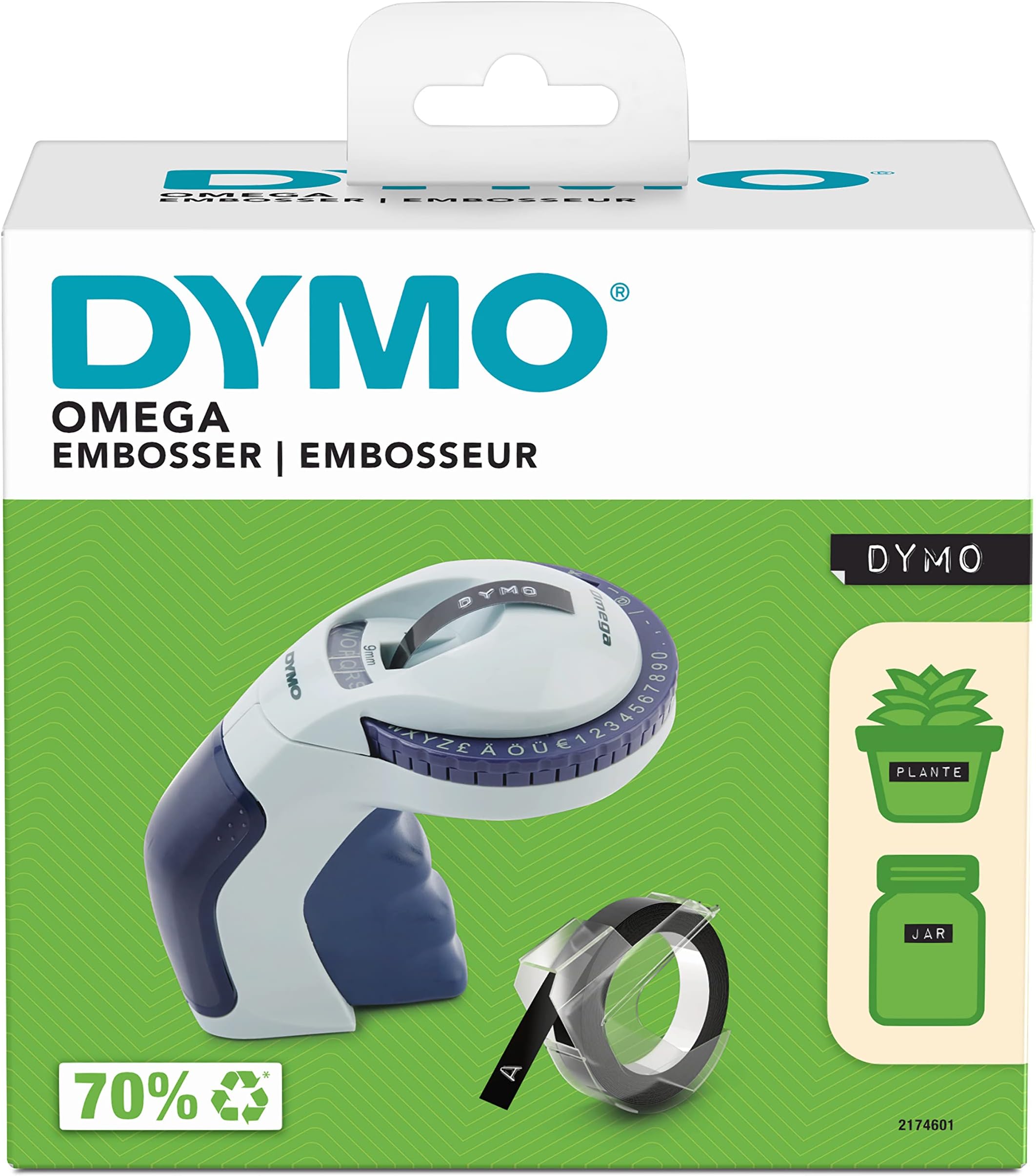 DYMO Omega Embossing Label Maker Small Label Maker with TurnClick