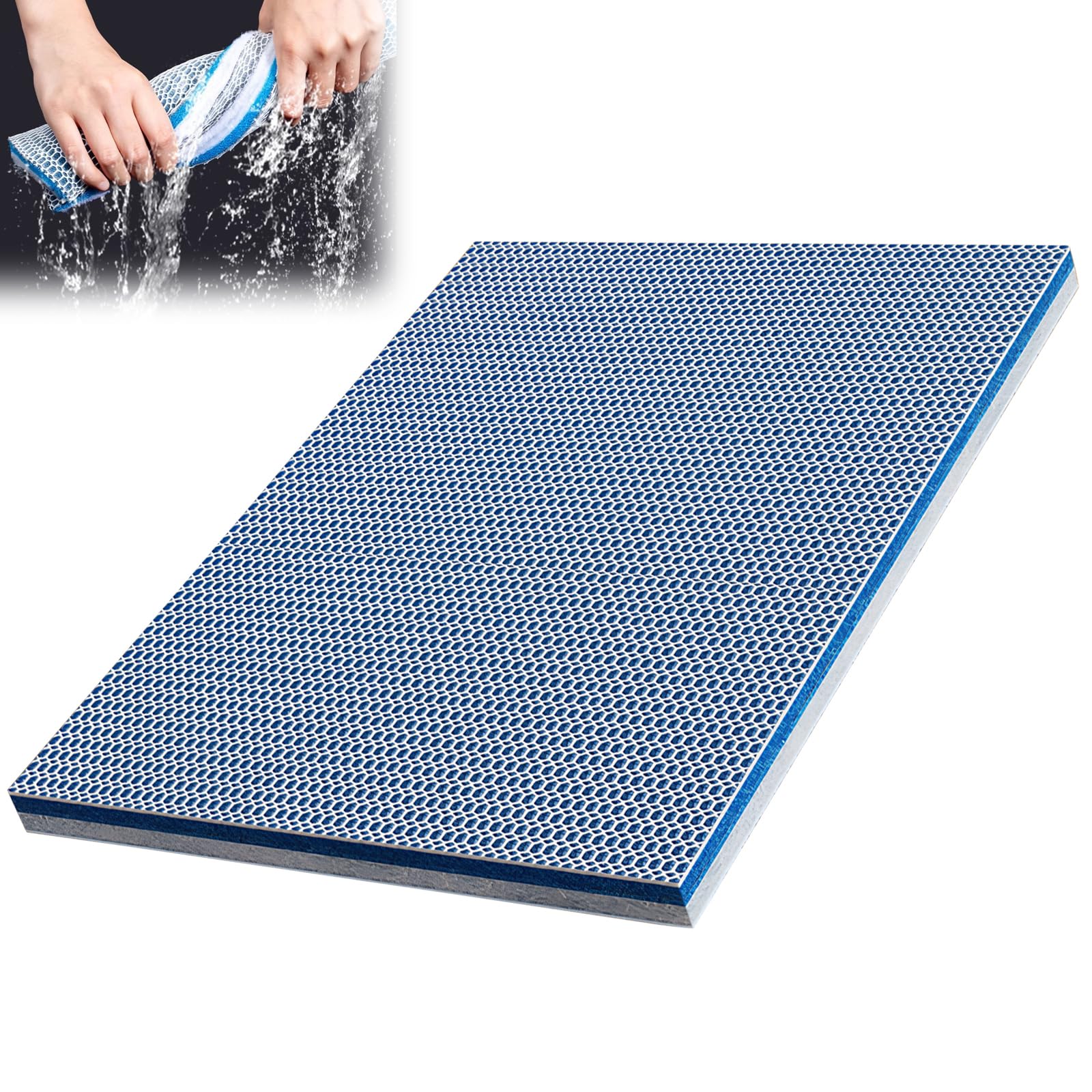 Hocklliy Fish Tank Filter Sponges, Multi-layer Foam Filter Floss, Reusable Aquarium Filters Sponge for Fish Tank Pond (40 X 30 X 1.5 Cm)