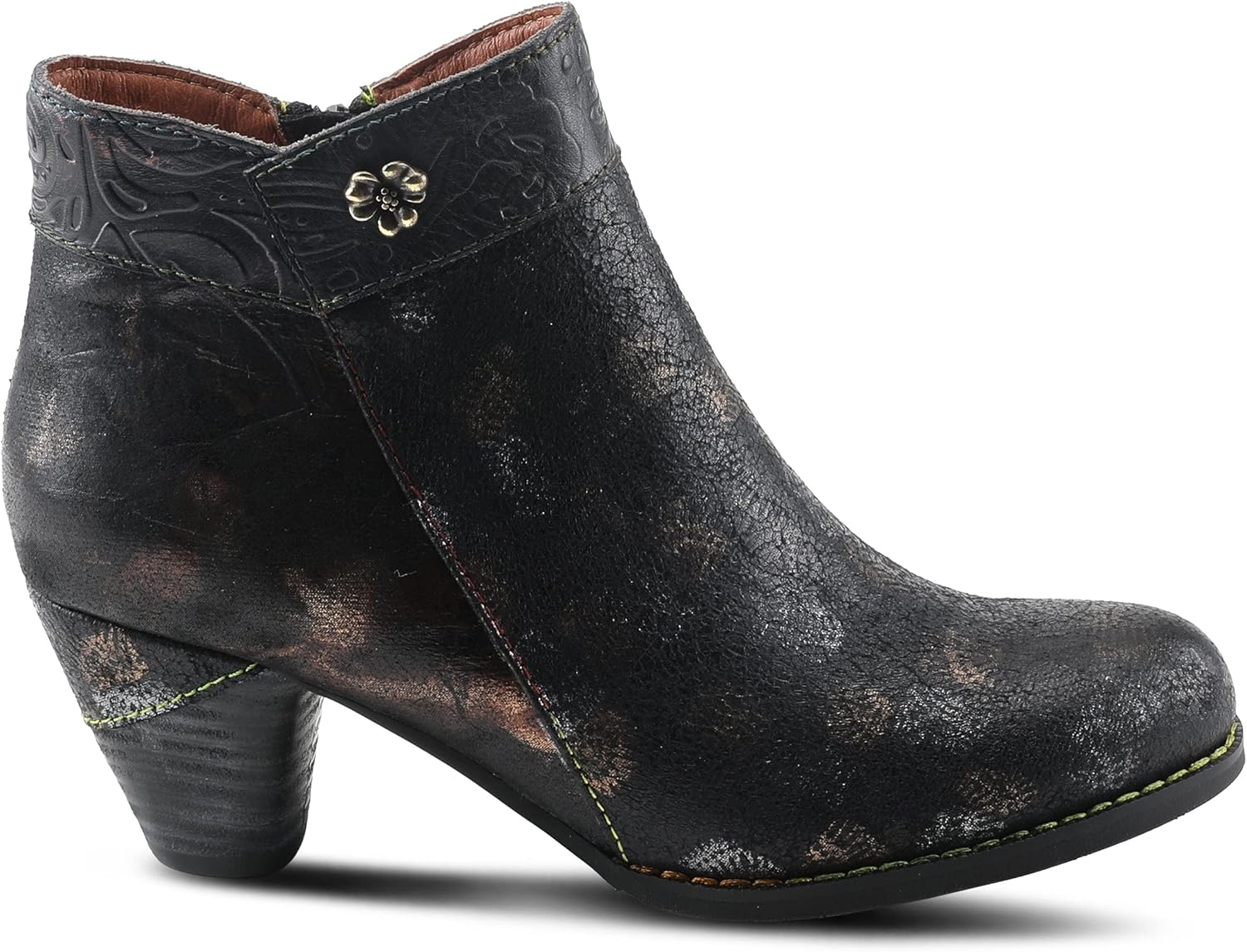 L'Artiste Bestlove Women's Leather Ankle Boots with Cushioned Comfort - Image 6