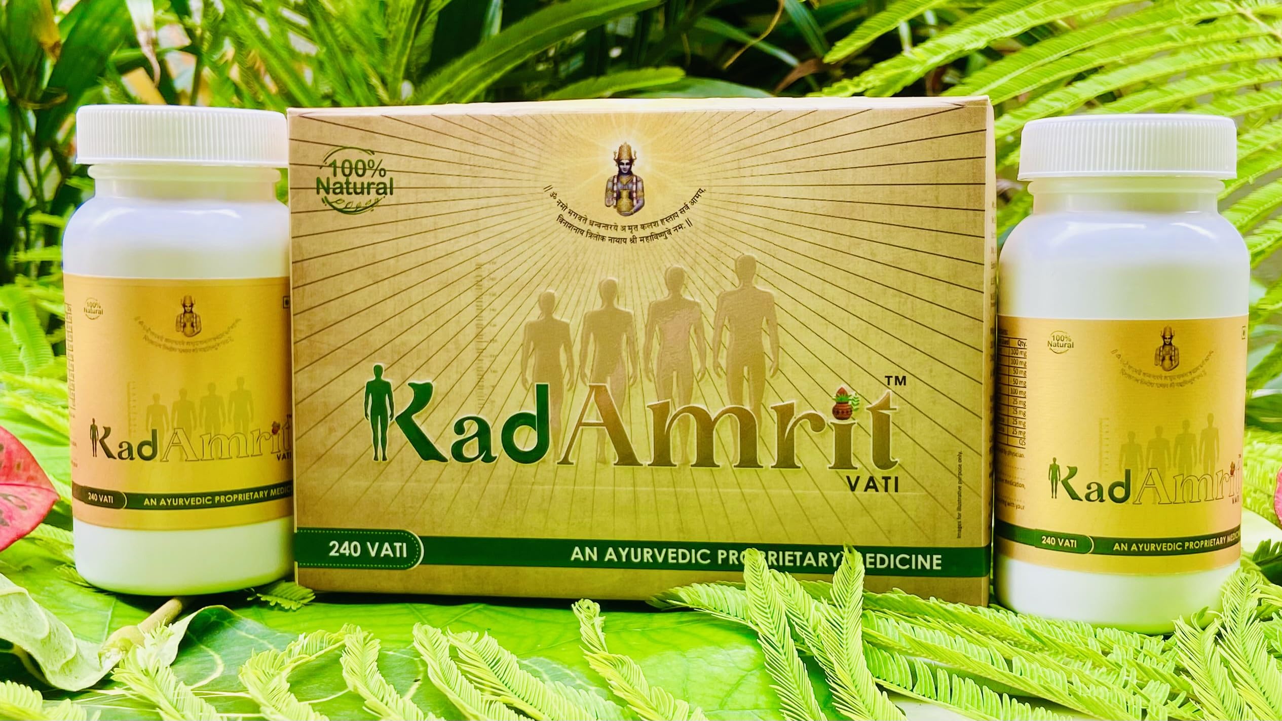 Body Growth Support Supplement | Herbal Wellness Tablets | 240 Vati Pack | Natural Ingredients for Strength & Vitality | Growth Formula