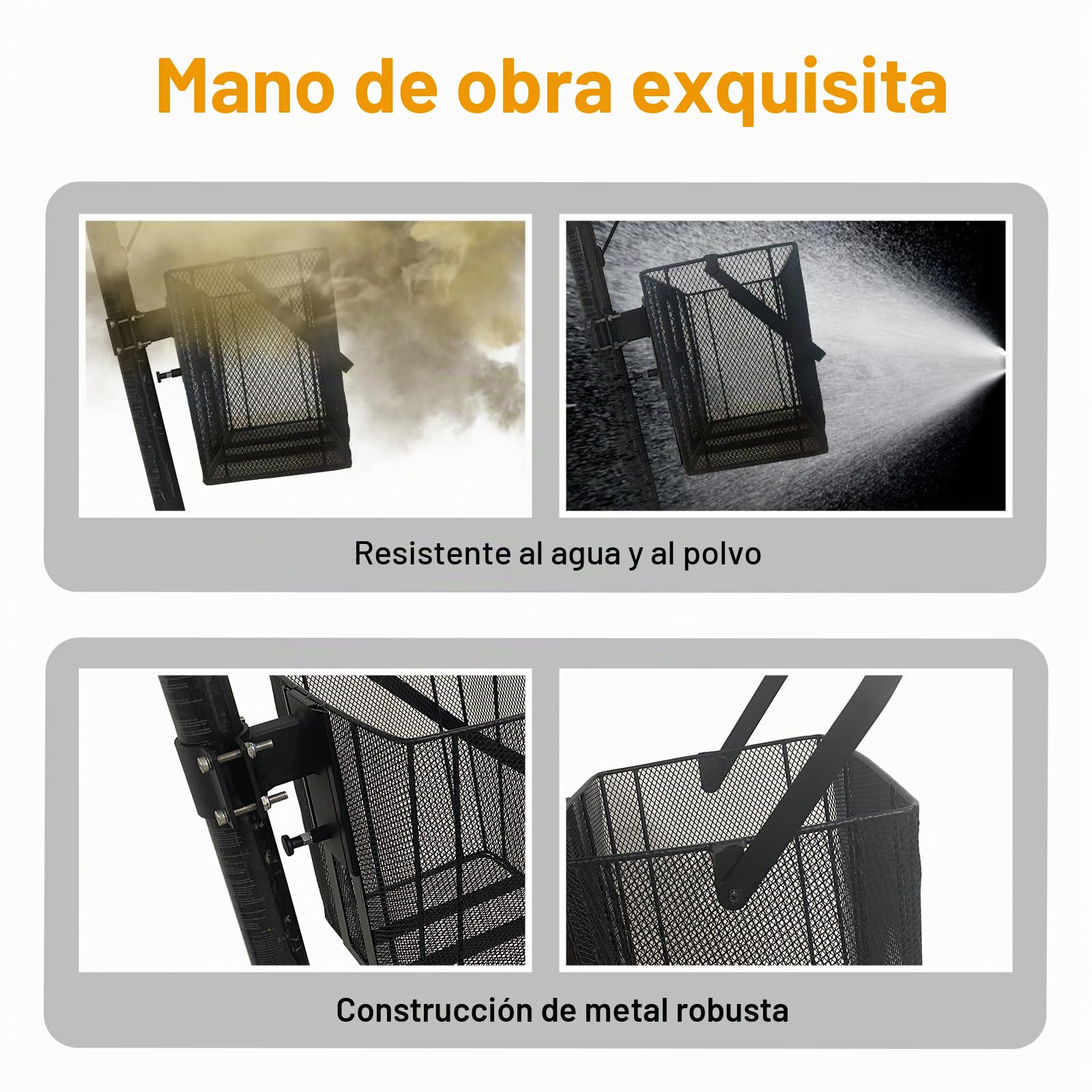LEFELWEL Cesta delantera para patinete electrónico, cesta delantera para bicicleta, cierre rápido, cesta delantera para scooter, capacidad de carga de 15 kg, fácil montaje y portabilidad, 26 cm de