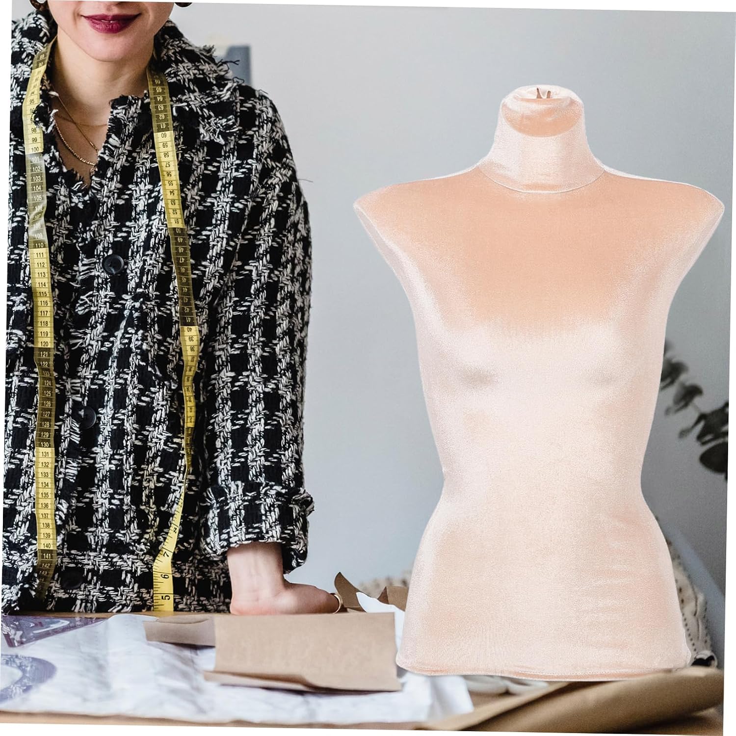 Fashion Mannequin Cover Full Size Dress Form Mannequin Cover Easy to Clean and Replace