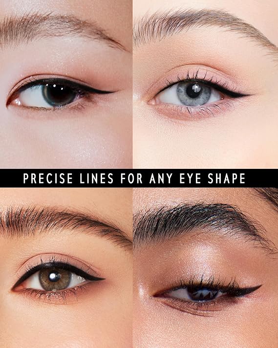 Dune Hyper-Precision Superstay Eyeliner, Ultra-Fine Tip Liquid Eyeliner Pen, Waterproof & Smudge-Proof, Long-Lasting Intense Matte Finish, Easy Grip for Beginners - 01 Black