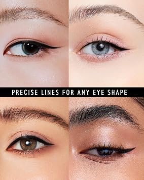 Dune Hyper-Precision Superstay Eyeliner, Ultra-Fine Tip Liquid Eyeliner Pen, Waterproof & Smudge-Proof, Long-Lasting Intense Matte Finish, Easy Grip for Beginners - 01 Black