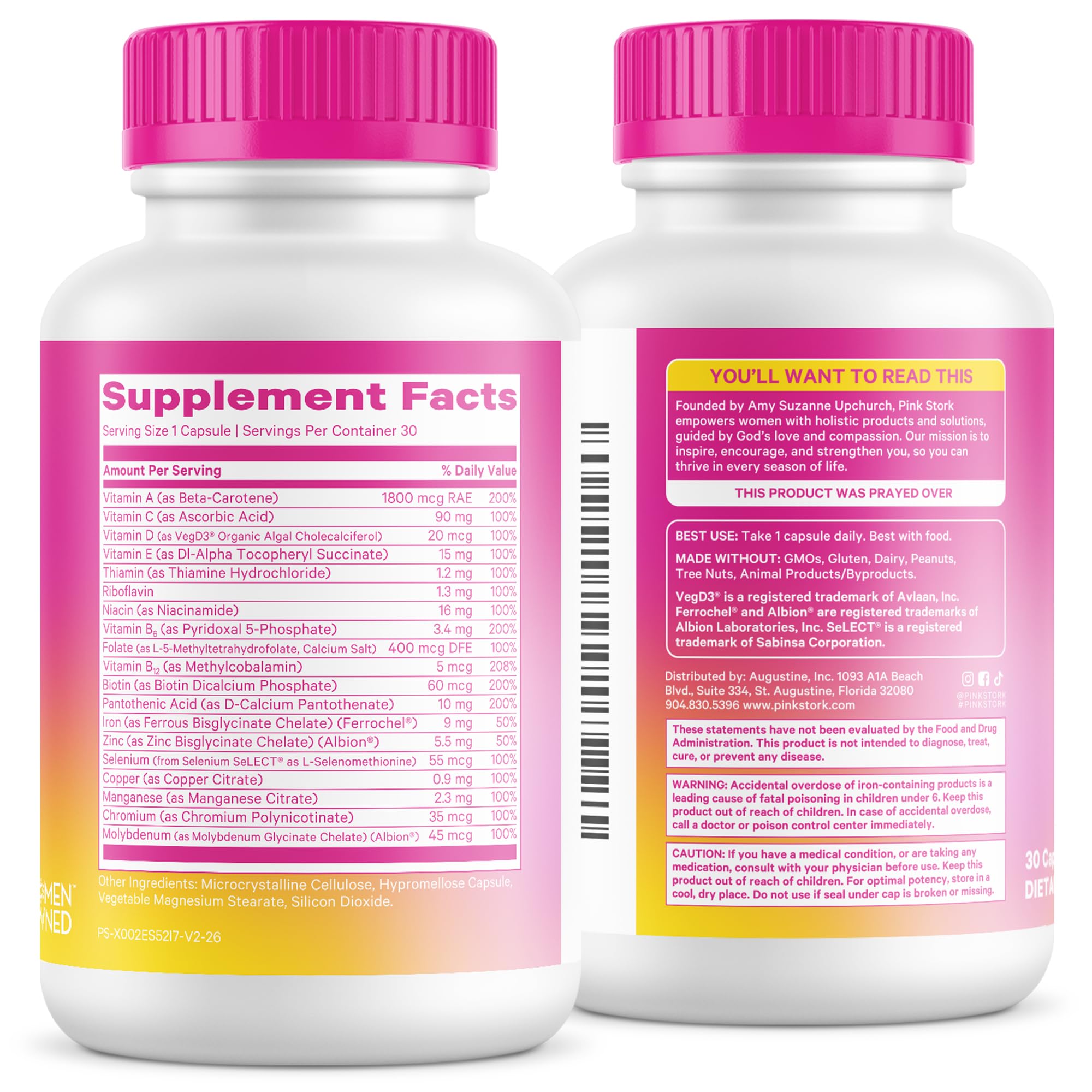 Pink Stork Total Women's Multivitamin, 19 Essential Vitamins, 30 Capsules — Amazon image 8