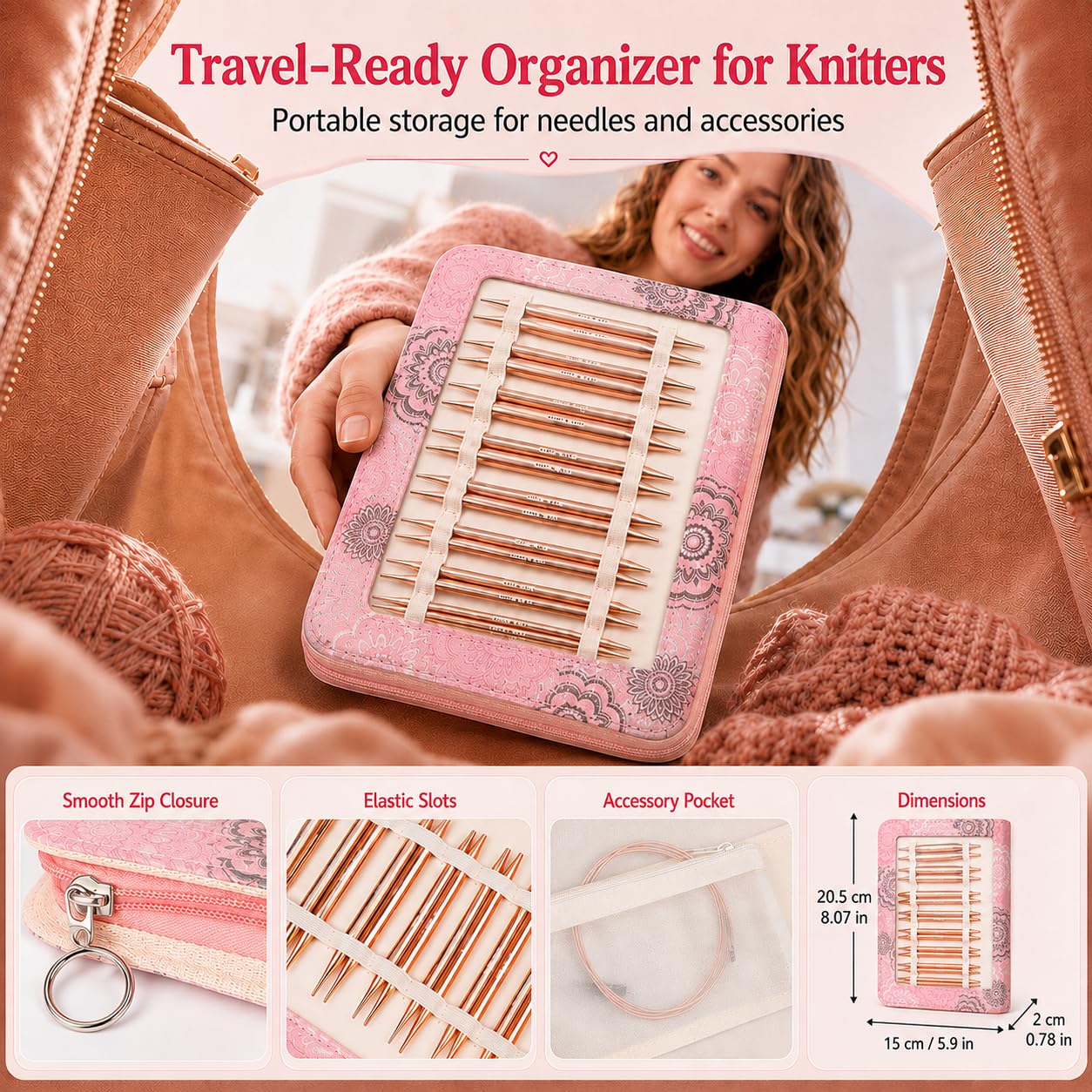 Aeelike Circular Knitting Needles Set - 13 Sizes -7
