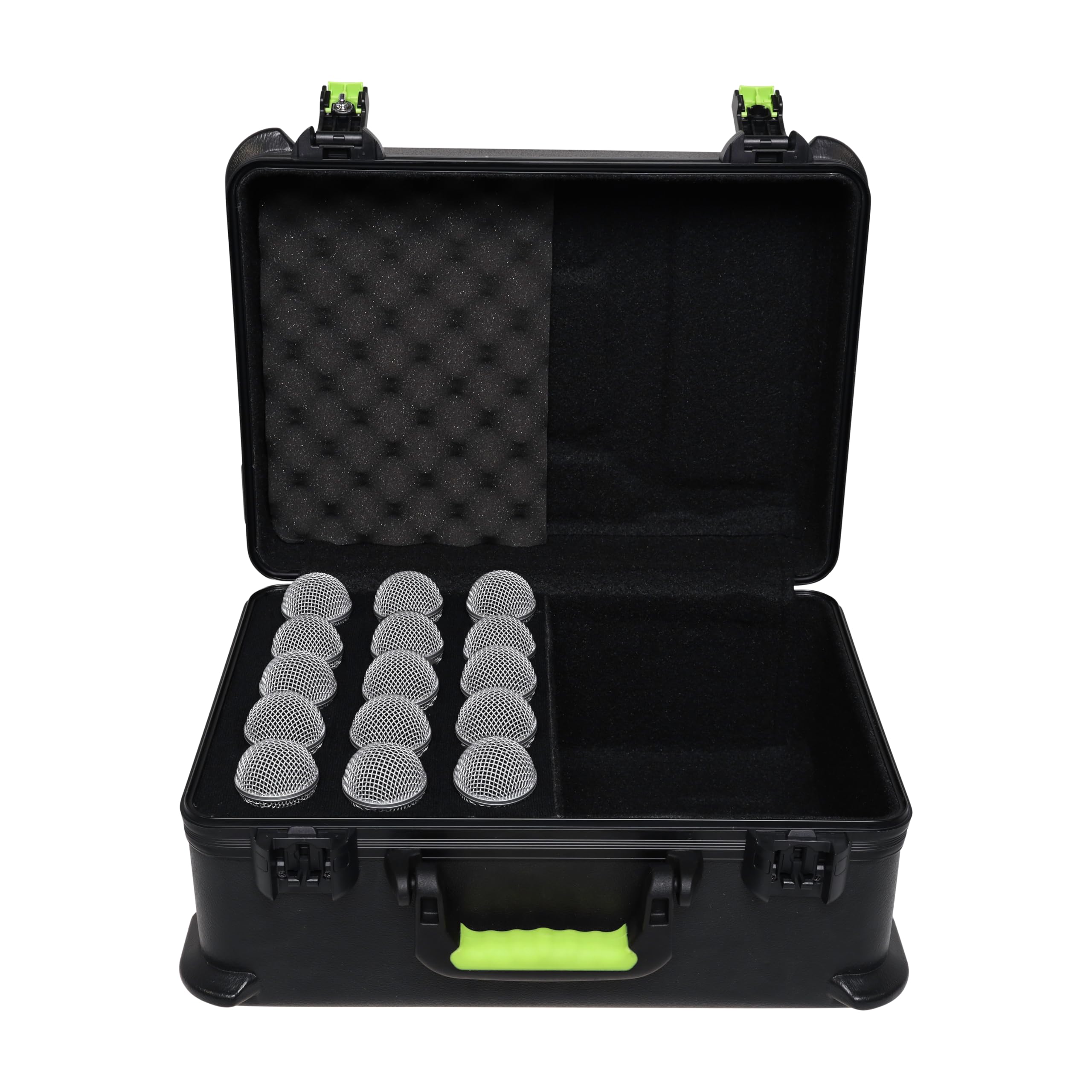 Shure by Gator Mikrofonkoffer für 15 kabelgebundene Mikrofone (SH-MICCASE15), schwarz