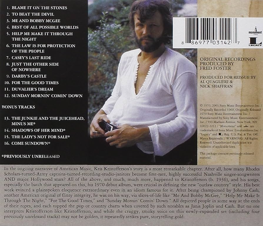 Kristofferson: Amazon.co.uk: CDs & Vinyl