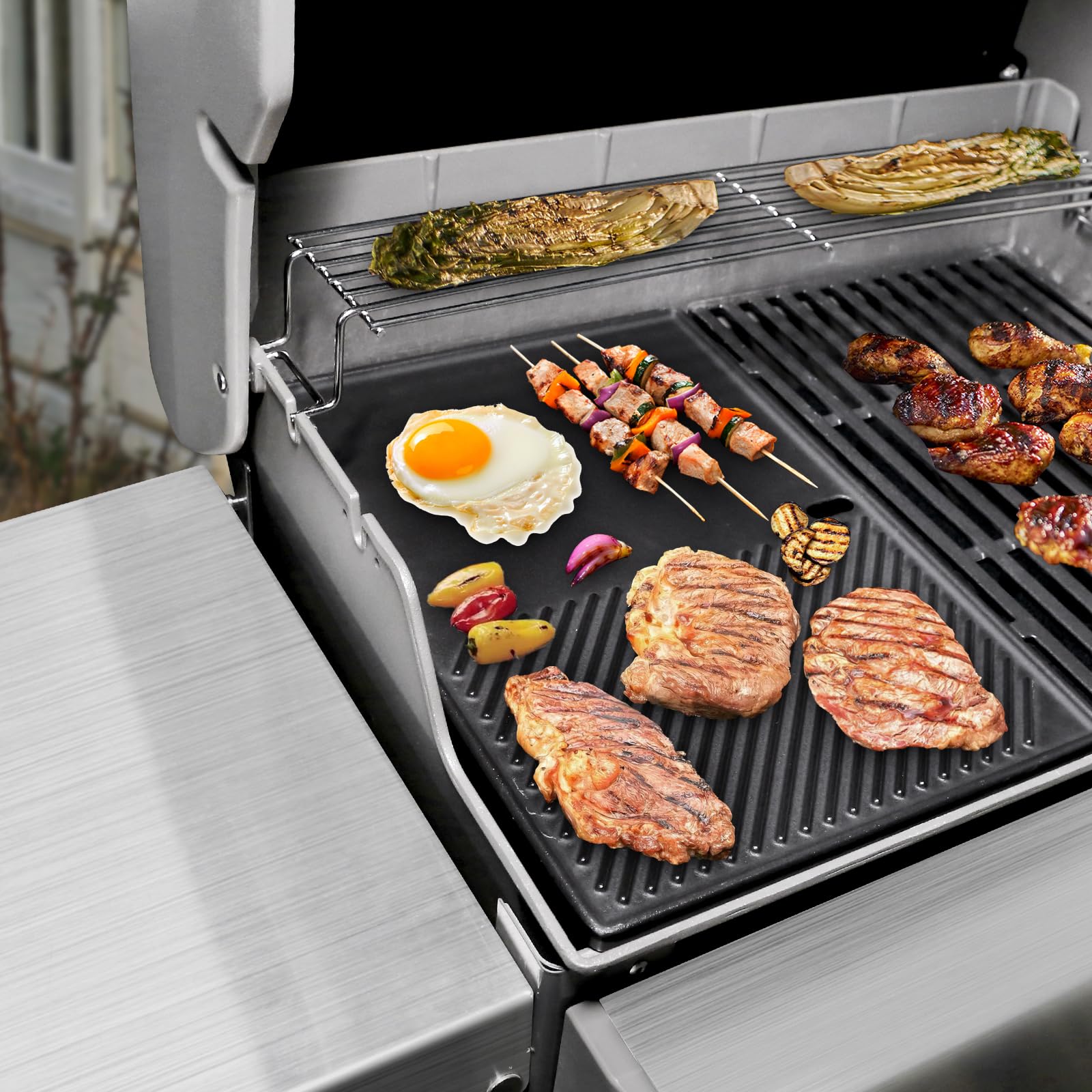 Grille De Cuisson Weber 7638 Grille De Cuisson En Fonte GFTIME Pour Weber Spirit Genesis 44 5x30 2 Cm 803598