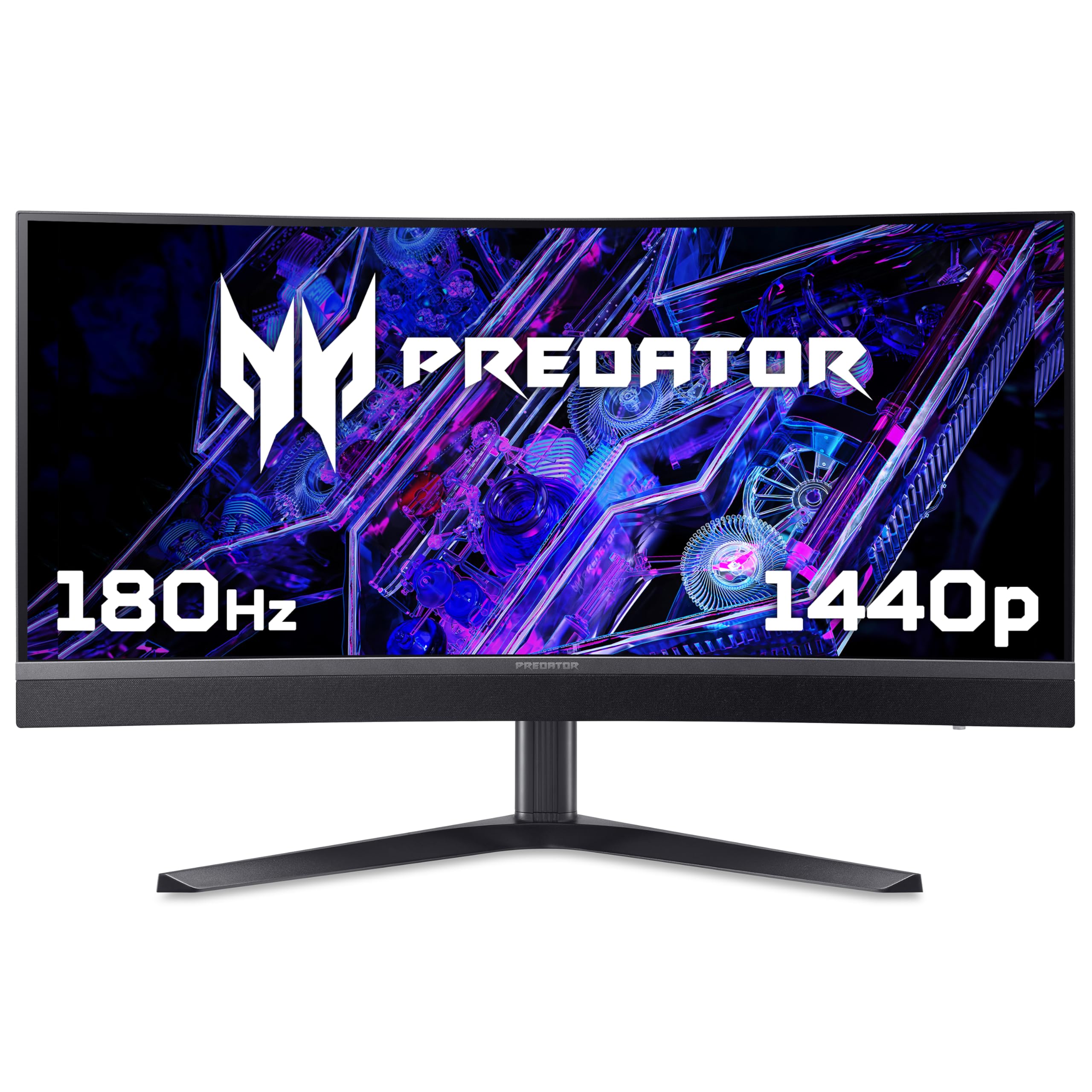 Acer 87cm 34 INCH Curved 1500R VA WQHD 180Hz ZeroFrame MiniLED 21:9 1ms(GTG) 2xHDMI DP Type-C MM Audio Out USB32x2(2up 2down) HDR1000 FreeSyn