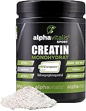 Creapure Creatine Monohydrate 500 g (Mesh Factor 200) - Microfine Premium Raw Material from Germany - Vegan & Super Soluble - Ideal Dosed Creatine Powder with B12
