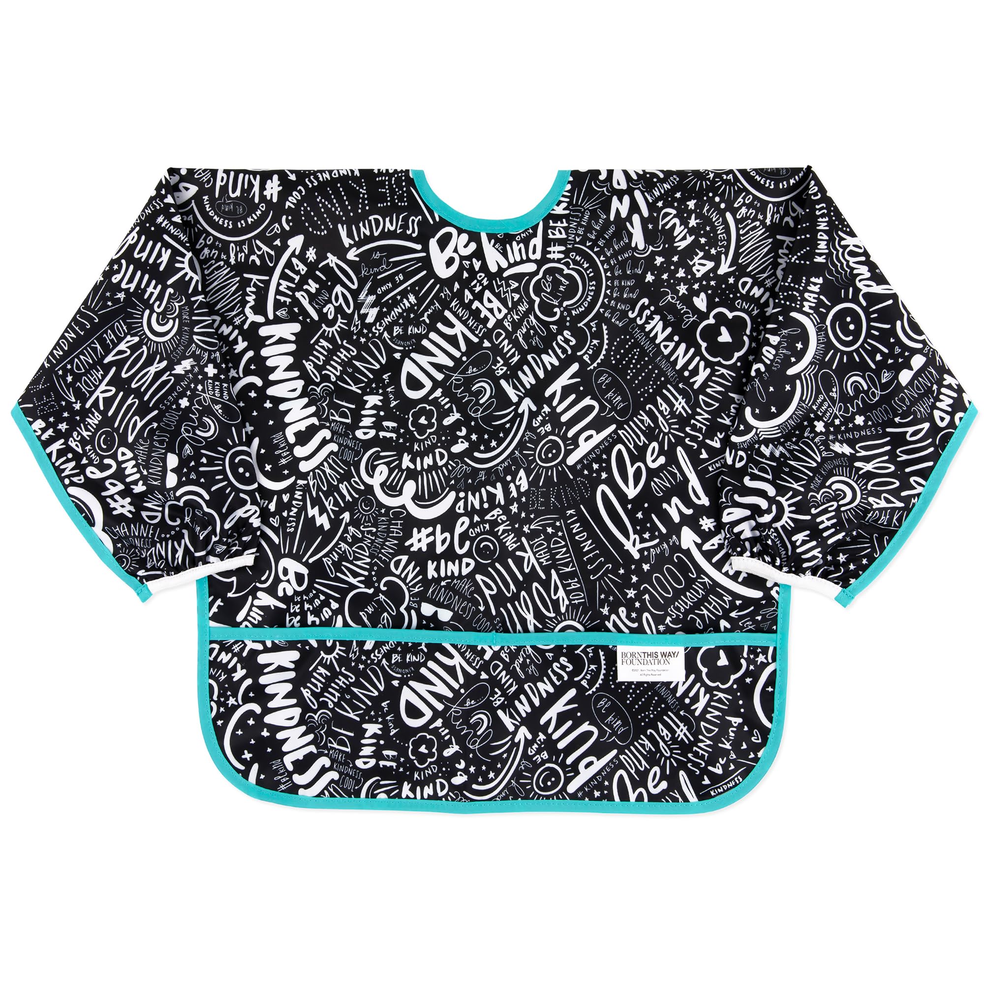 Bumkins Baby Sleeved Bib, Be Kind, 6-24 Months