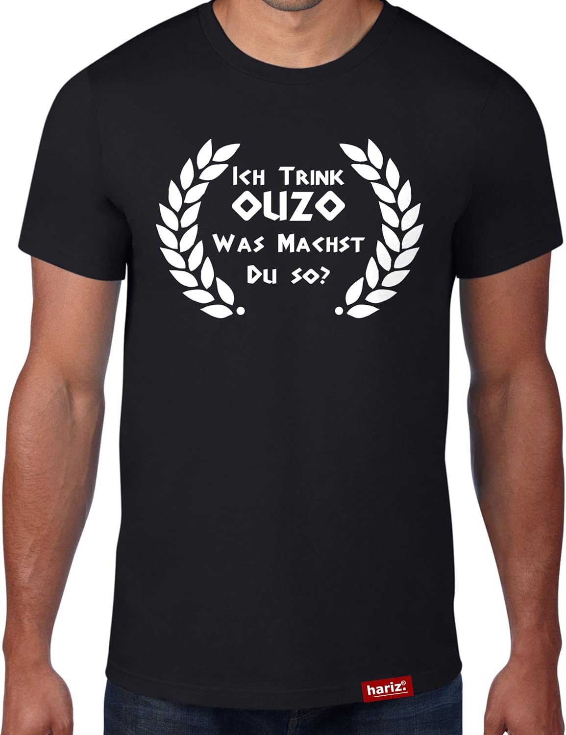 HARIZ Ich Trink Ouzo was Machst du so? // Original TShirt 16 Farben, XS4XXL // Urlaub
